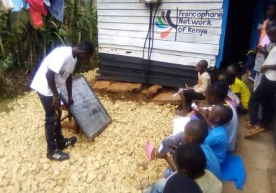 Children of Mitahato village learning French