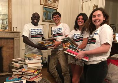 Donation of books in Paris